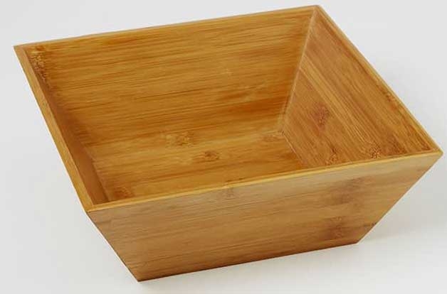 American Metalcraft Square Bamboo Bowl, 12 x 4.50 inch