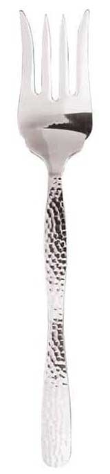 American Metalcraft Stainless Steel Hammered Finish Cold Meat Fork, 11 inch Length