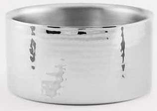 American Metalcraft Stainless Steel Hammered Finish Double Wall Bowl, 34 Ounce
