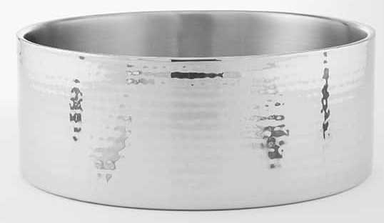 American Metalcraft Stainless Steel Hammered Finish Double Wall Bowl, 220 Ounce