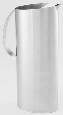 American Metalcraft Satin Finish Angled Water Pitcher, 54 Ounce
