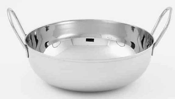American Metalcraft Stainless Steel Balti Dish, 40 Ounce