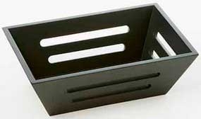 American Metalcraft Rectangular Tapered Birch Bread Basket, 9 1/4 x 6 1/4 x 3 inch