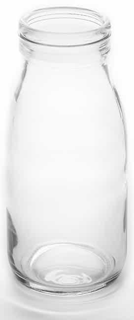 American Metalcraft Glass Milk Bottle, 16 Ounce