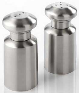 American Metalcraft Stainless Steel Satin Finish Salt and Pepper Shaker Set, 3 Ounce -- 1 set