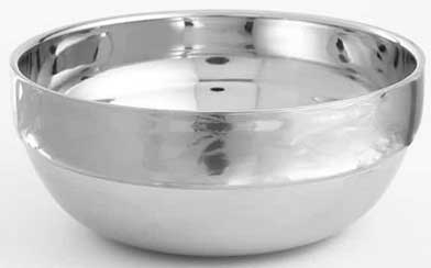 American Metalcraft Stainless Steel Stackable Double Wall Bowl, 10 Ounce
