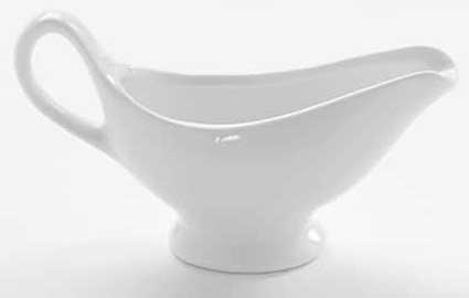 American Metalcraft Porcelain White Gravy Boat, 3 Ounce