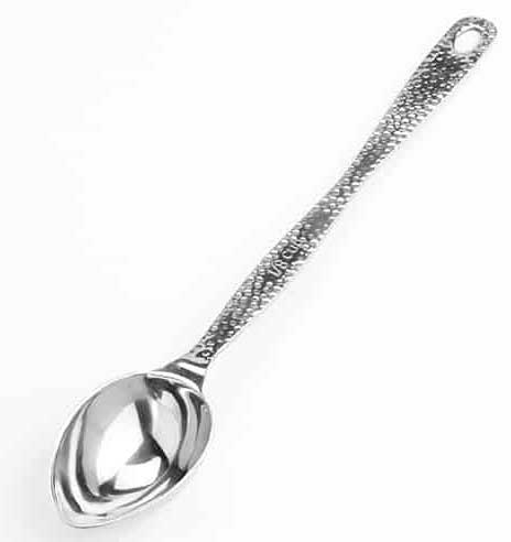 American Metalcraft Stainless Steel Hammered Portioned Spoon, 1/8 Cup