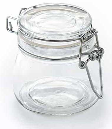 American Metalcraft Mini Glass Apothecary Jar, 5 Ounce