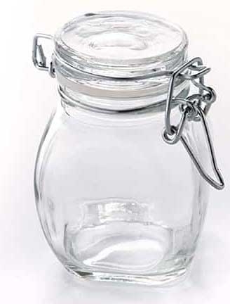 American Metalcraft Mini Glass Apothecary Jar, 3 1/2 Ounce