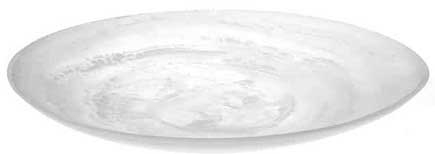 American Metalcraft Poly Resin White Round Translucence Platter, 74.5 Ounce