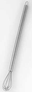 American Metalcraft Stainless Steel Bar Whisk, 9 inch Length