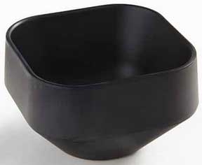 American Metalcraft Melamine Matte Finish Black Square Stackable Sauce Cup, 3 Ounce