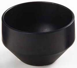 American Metalcraft Melamine Matte Finish Black Round Stackable Sauce Cup, 2.5 Ounce