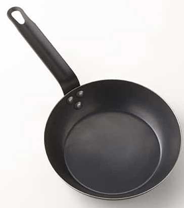 American Metalcraft Black Steel Fry Pan, 8 inch Dia
