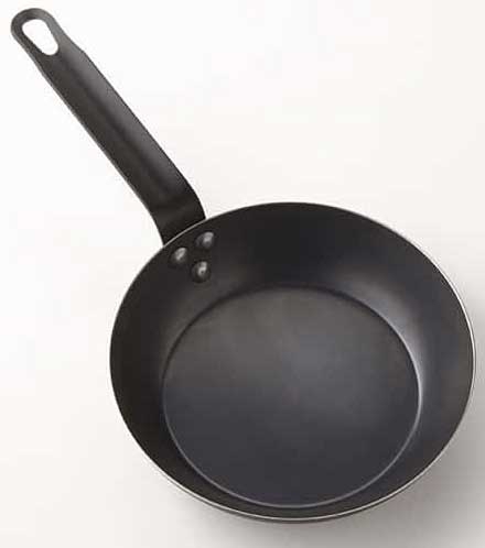 American Metalcraft Black Steel Fry Pan, 10 inch Dia