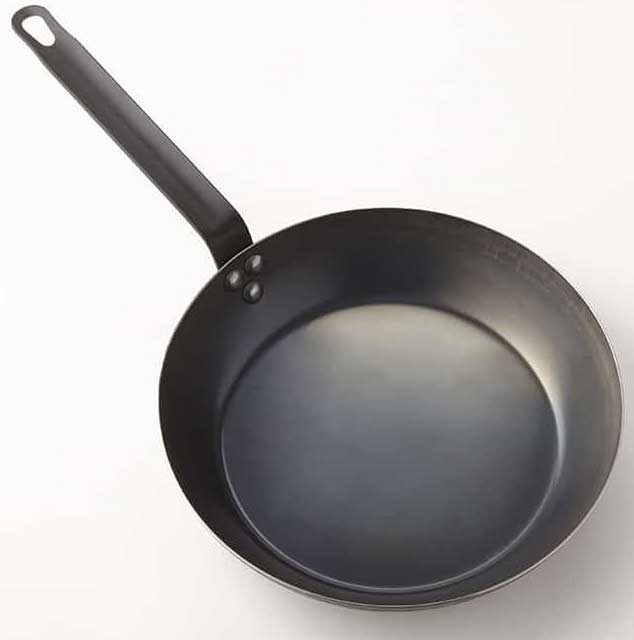 American Metalcraft Black Steel Fry Pan, 12 inch Dia