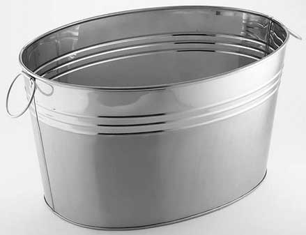 American Metalcraft Stainless Steel Tub, 811 Ounce
