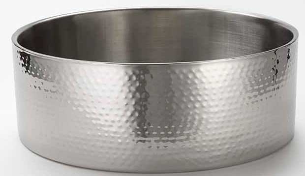 American Metalcraft 18/8 Stainless Steel Hammered Finish Double Wall Bowl, 512 Ounce