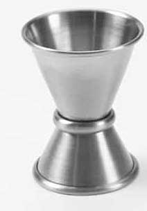 American Metalcraft Stainless Steel Satin Finish Jigger, 1/2 and 3/4 Ounce