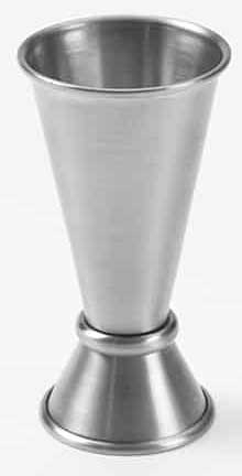 American Metalcraft Stainless Steel Satin Finish Jigger, 1/2 and 1 1/2 Ounce