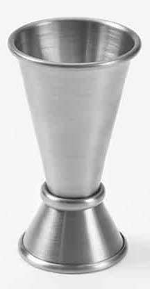 American Metalcraft Stainless Steel Satin Finish Jigger, 1/2 and 1 1/4 Ounce