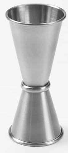 American Metalcraft Stainless Steel Satin Finish Jigger, 1 and 1 1/4 Ounce