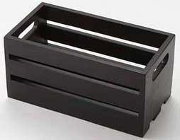 American Metalcraft Bamboo Sixth Size Wooden Crate, 6 1/4 x 5 3/4 x 5 3/4 inch