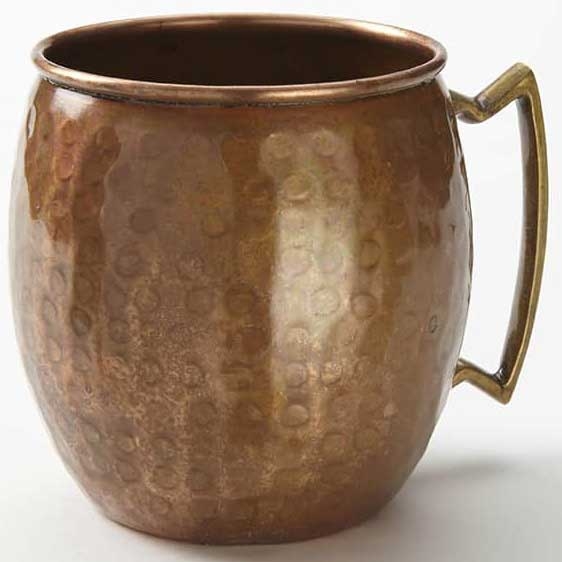 American Metalcraft Antique Copper Hammered Finish Moscow Mule Mug, 14 Ounce