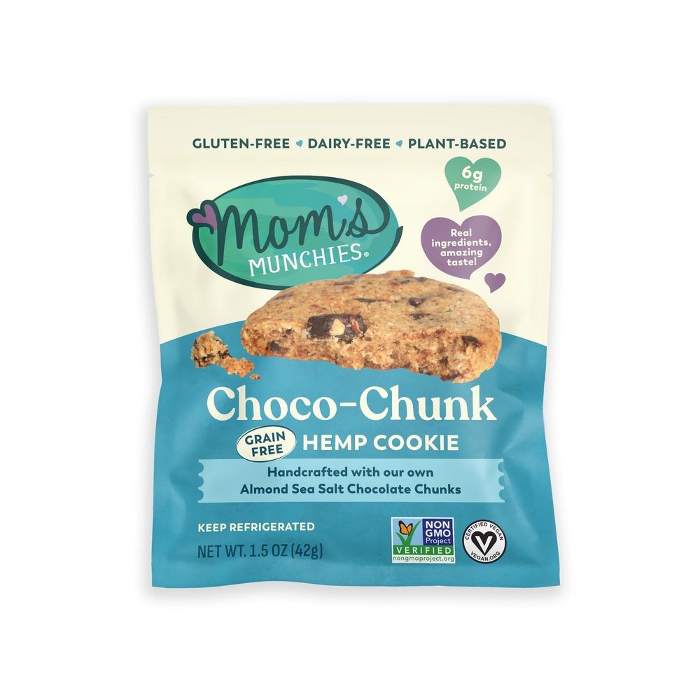 Moms Munchies Choco-Chunk Hemp Cookie, 1.5 Ounce -- 24 per case