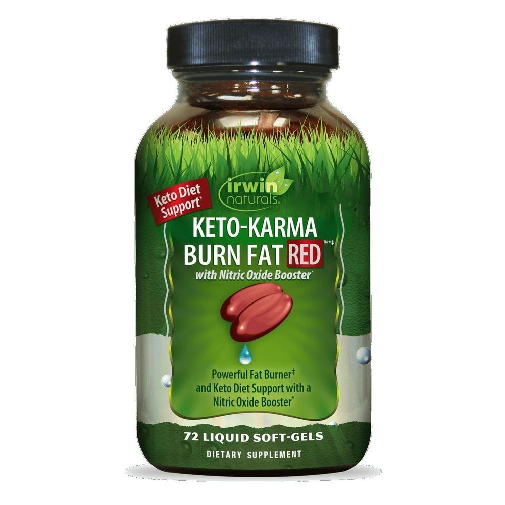 Irwin Naturals Keto-Karma Burn Fat Red Liquid Soft Gel, 72 count