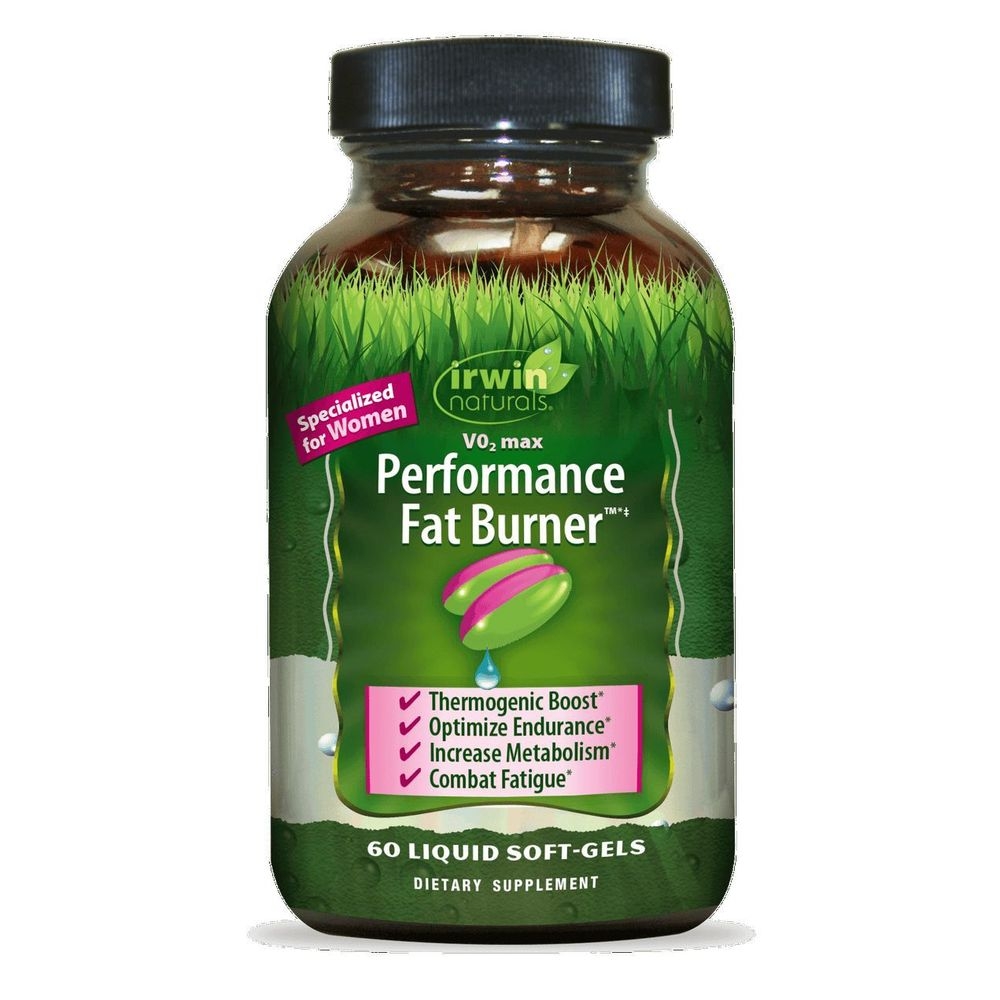 Irwin Naturals VO2 Max Performance Fat Burner Liquid Soft Gel, 60 count