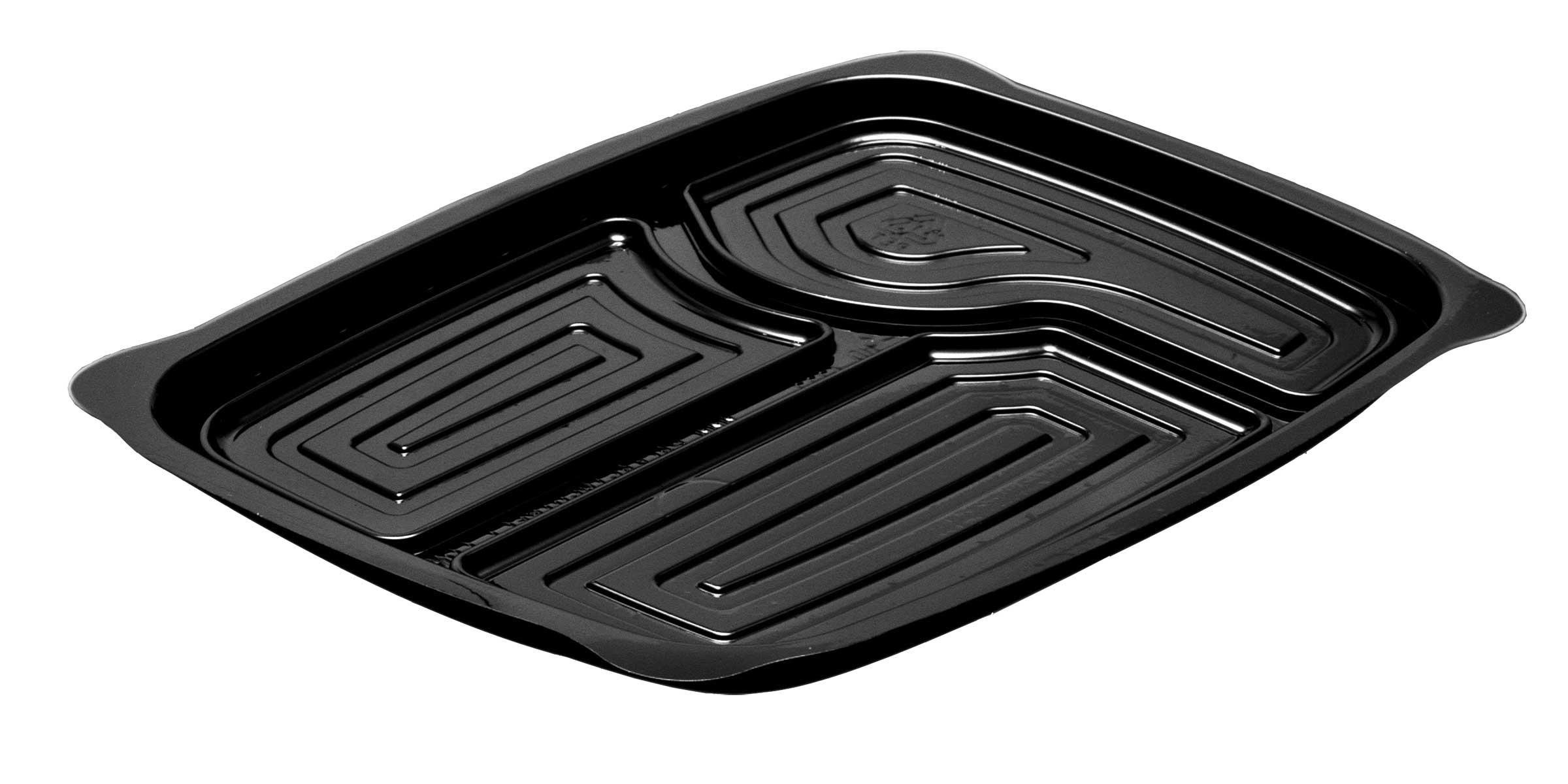 D and W Fine Pack Mini Black Platter -- 600 per case