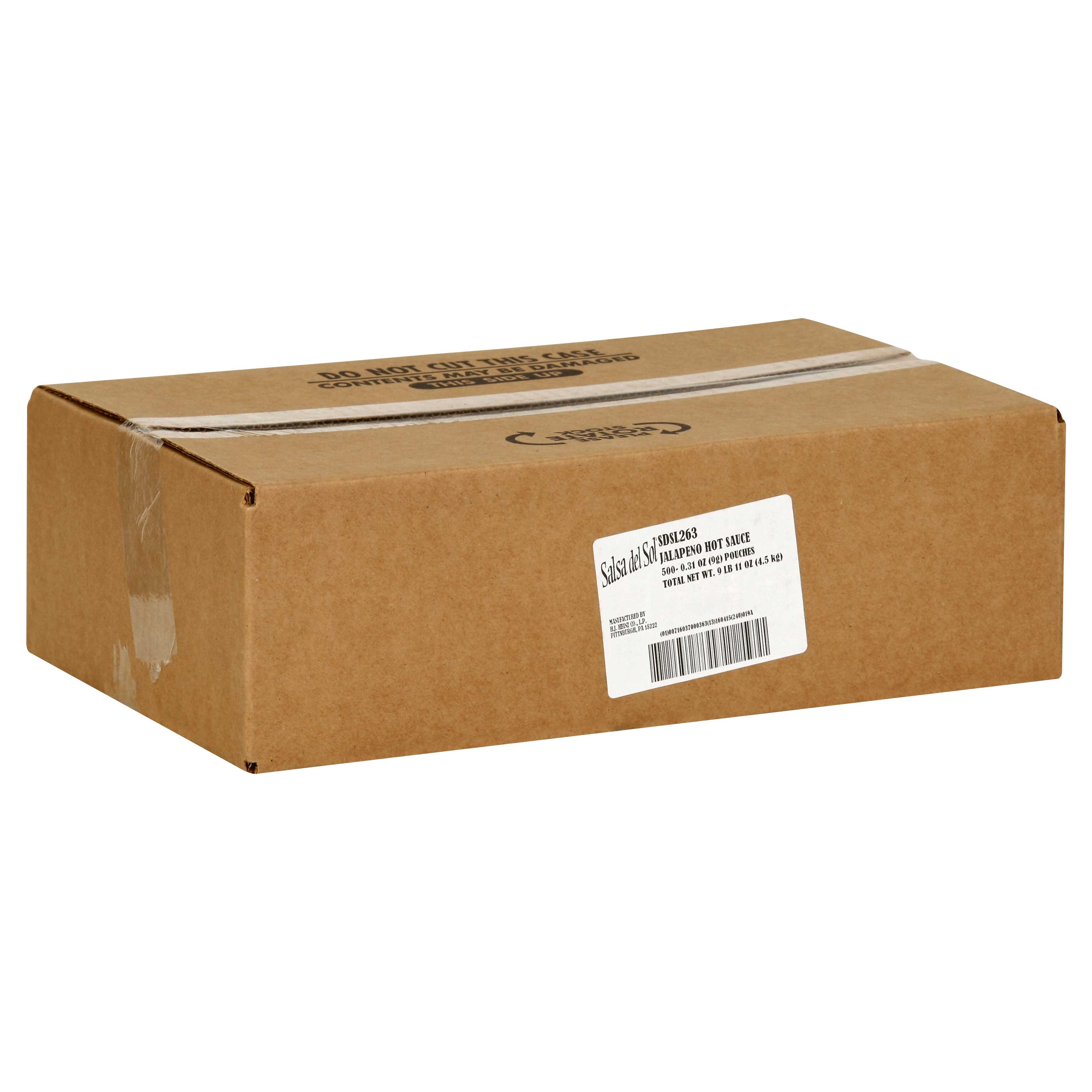 Salsa Del Sol Single Serve Jalapeno Hot Sauce Packet, 9 Gram -- 500 per case