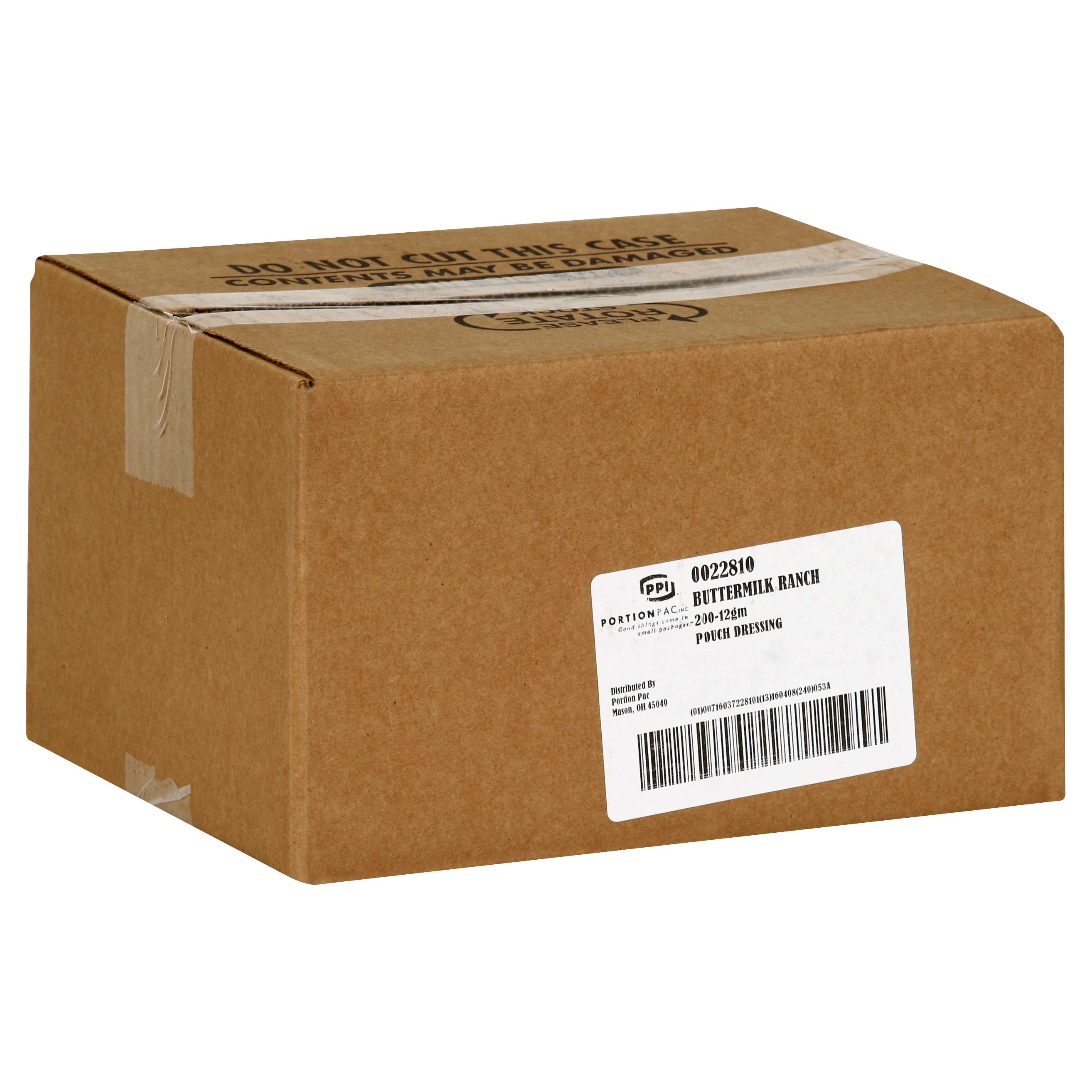 Portion Pac Buttermilk Ranch Dressing, 12 Gram -- 200 Count