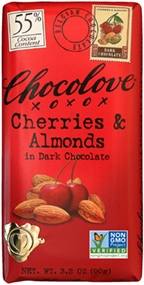 Chocolove 55 Percent Dark Chocolate Bar, 3.2 Ounce -- 144 per case