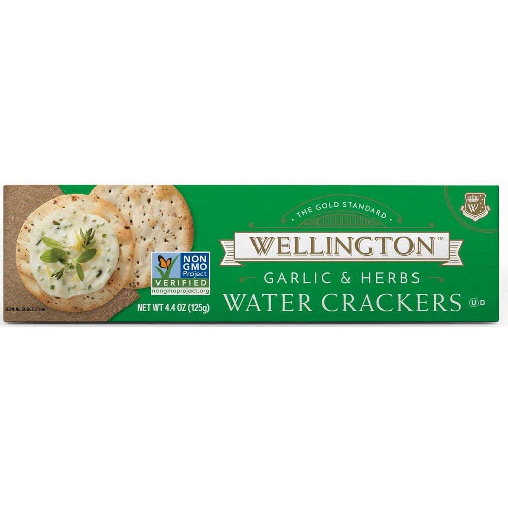 Wellington Garlic and Herb Water Cracker, 4.4 Ounce -- 12 per case