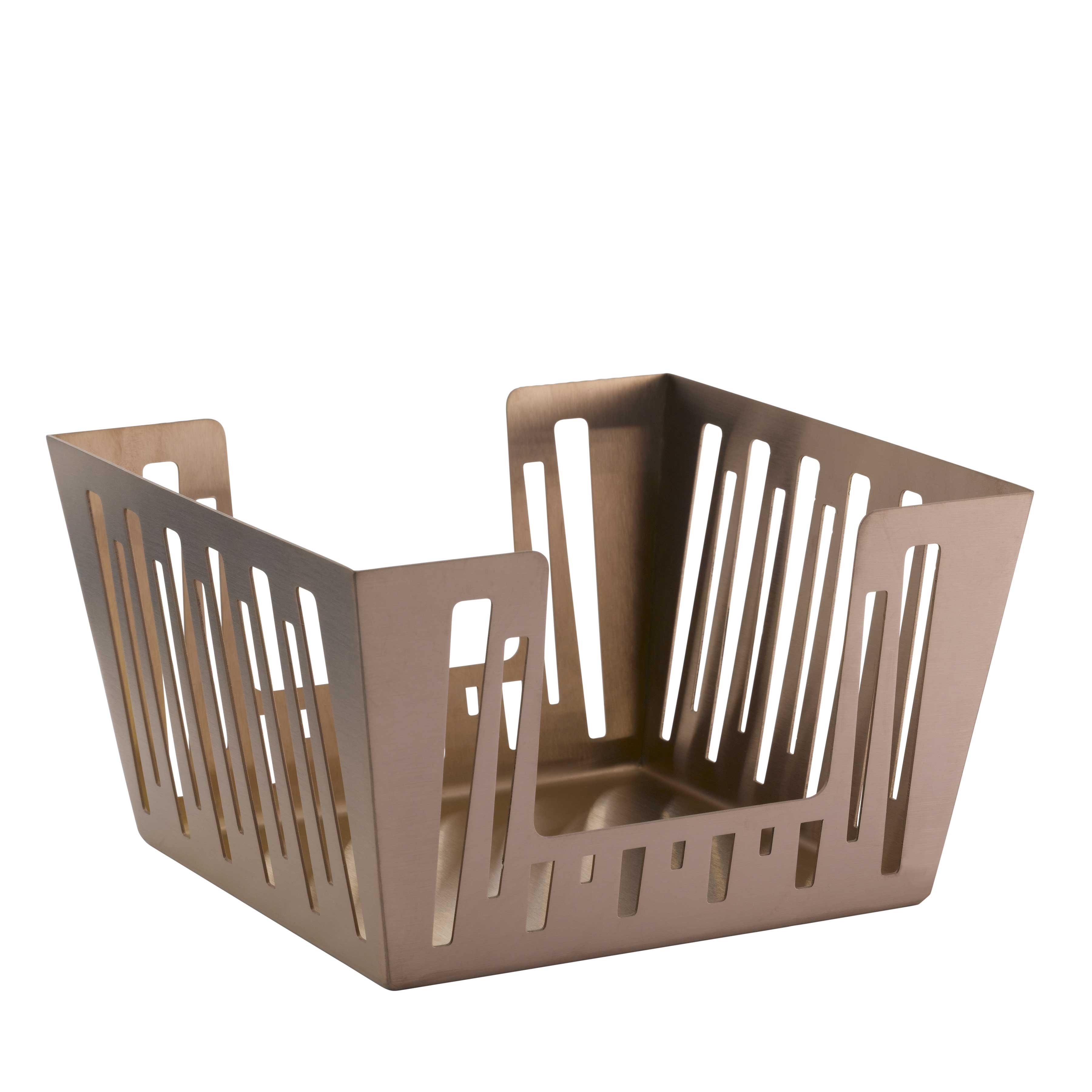 Service Ideas Mod18 Deco Rose Gold Napkin Holder, 6.5 inch Width x 4.5 inch Height