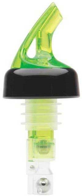 Bar Maid Premium Clear with Black Collar Pourer, 1.5 Ounce -- 12 per case