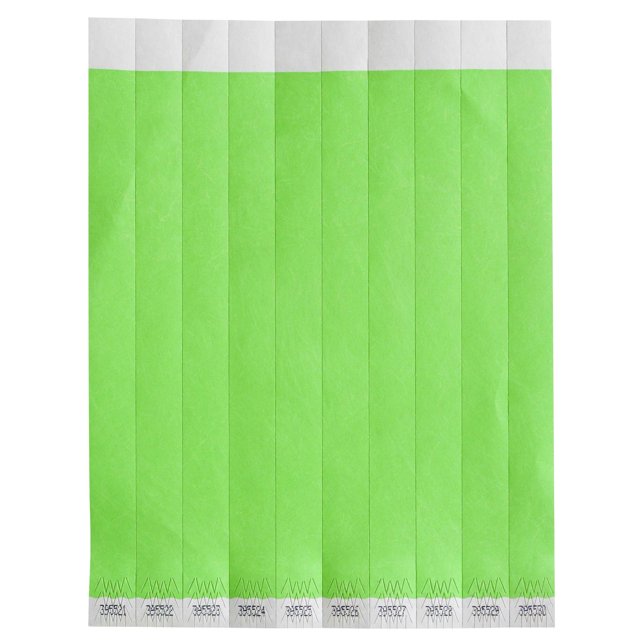 Bar Maid Green Solid Security Wristband -- 500 per case