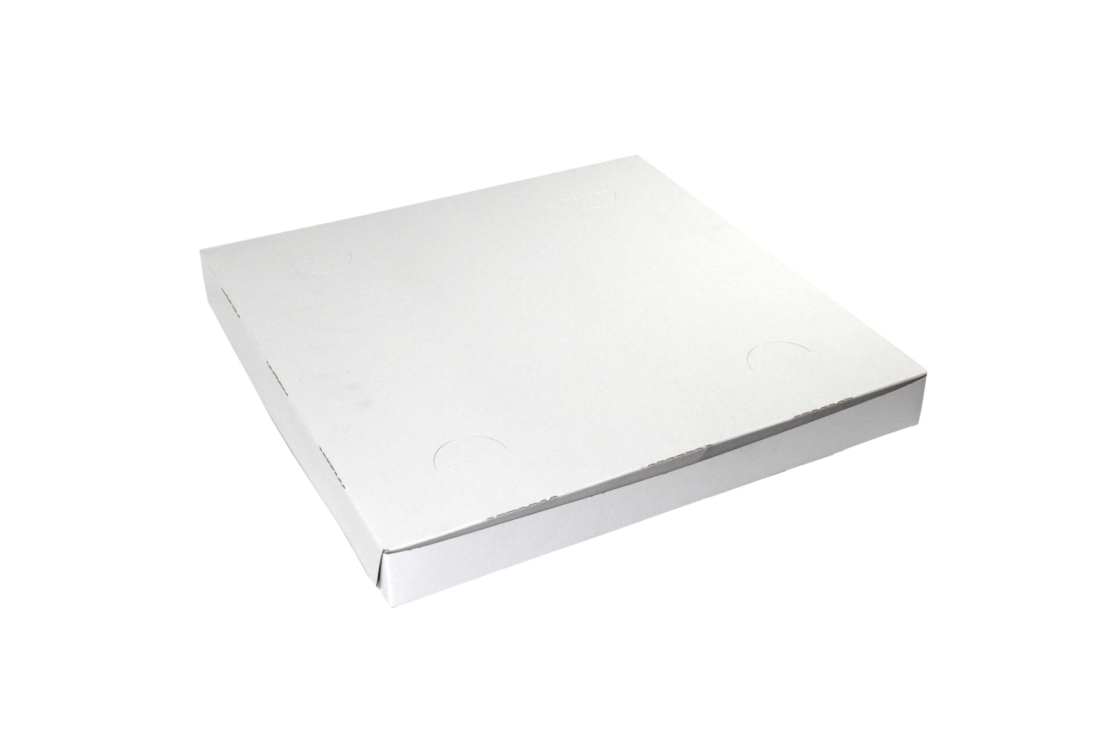 Boxit Lock Corner One Piece White Pizza Box, 14 X 14 X 1.5 Inch -- 100 Per Case