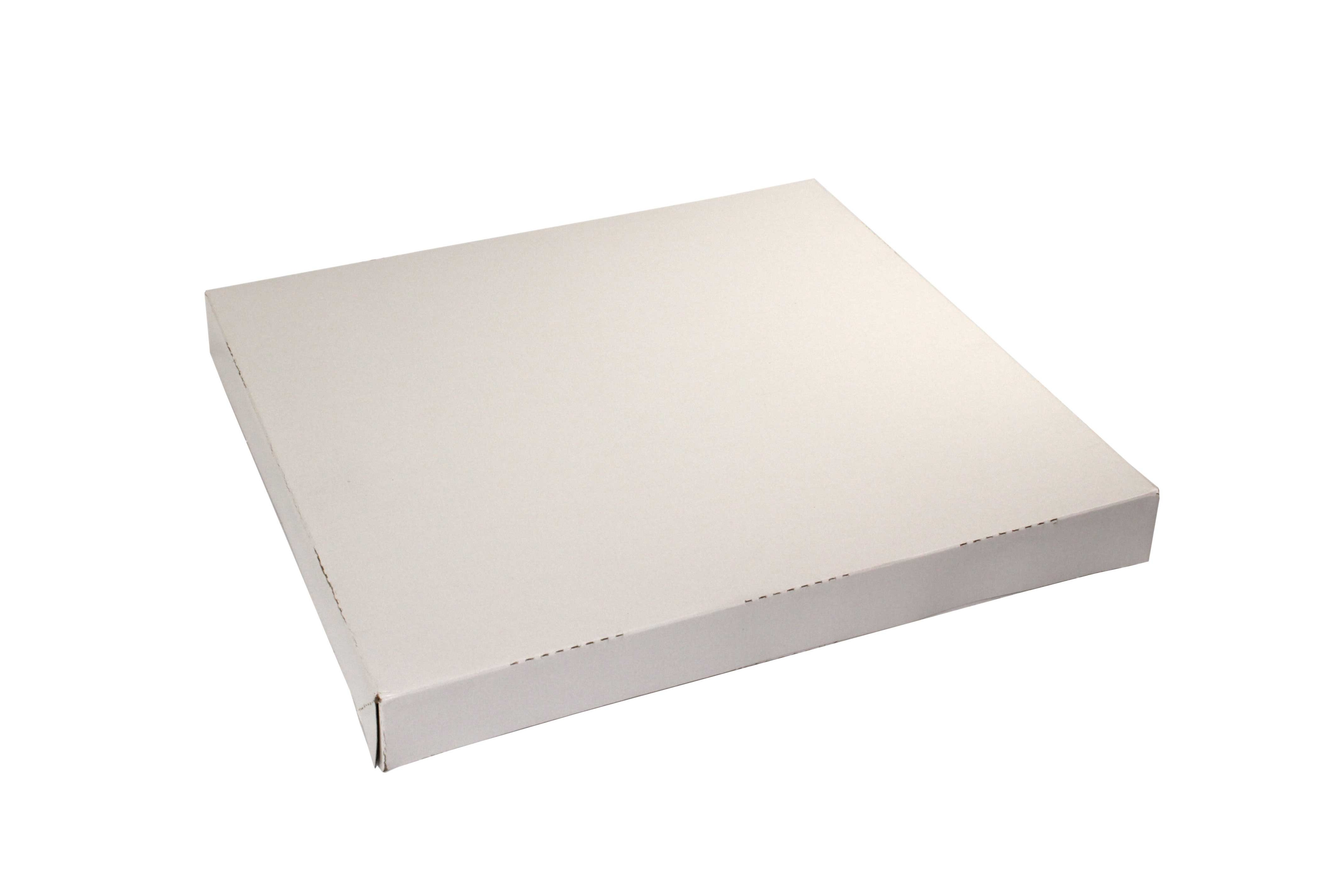 Boxit 4 Corner Automatic One Piece White Pizza Box, 14 X 14 X 1.5 Inch -- 100 Per Case