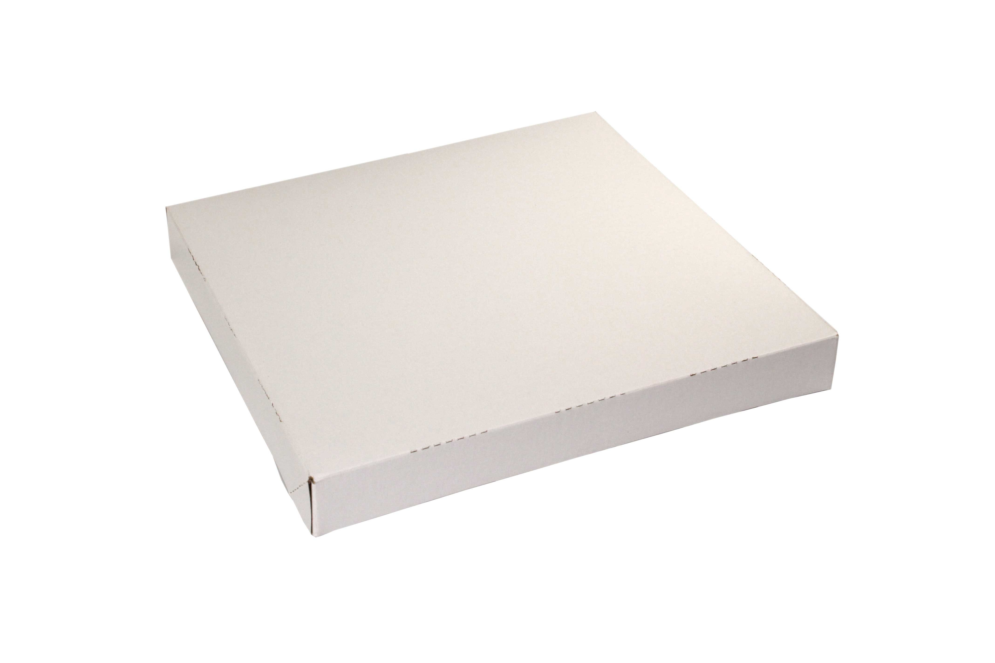 Boxit 4 Corner Automatic One Piece White Pizza Box, 12 x 12 x 1.5 inch -- 100 per case.