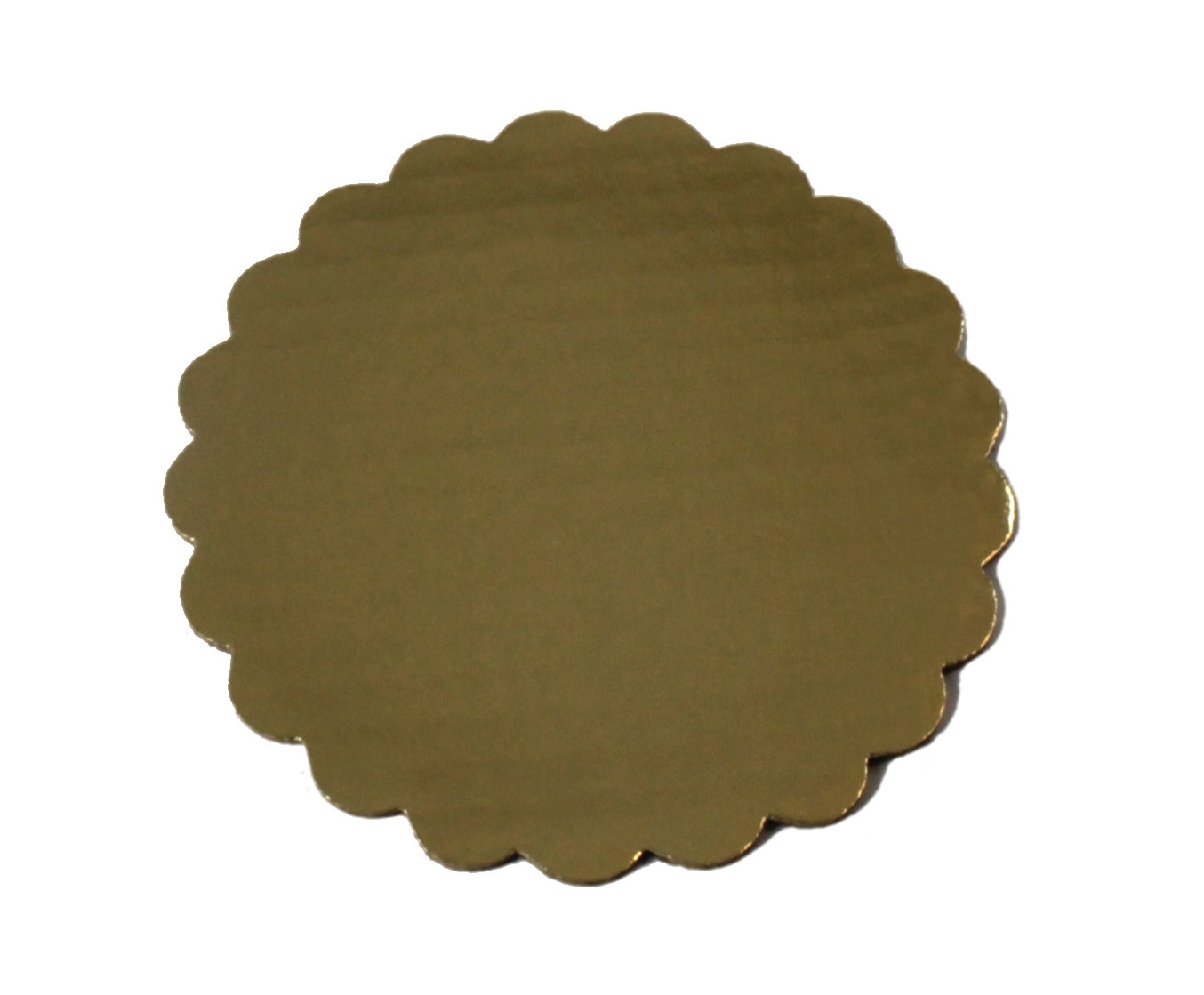 Boxit Gold Scalloped Cake Circle, 9 inch -- 100 per case.