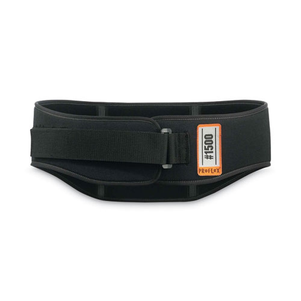 ergodyne ProFlex 1500 Black Small Weight Lifters Style Back Support Belt, 25 to 30 inch Waist