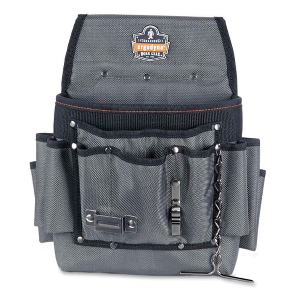 ergodyne Arsenal 5548 Polyester Gray Electricians Synthetic Pouch, 3.5 x 9.5 x 12.5 inch