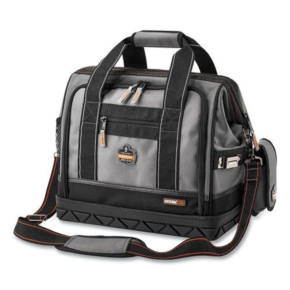 ergodyne Arsenal 5817 Ballistic Polyester Black and Gray61 Compartments Medium Open Face Tool Organizer, 8.5 x 15 x 13.5 inch