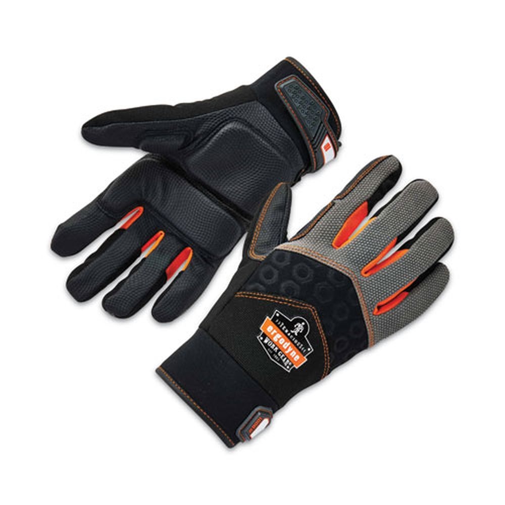 ergodyne ProFlex 9001 Black Small Full Finger Impact Gloves