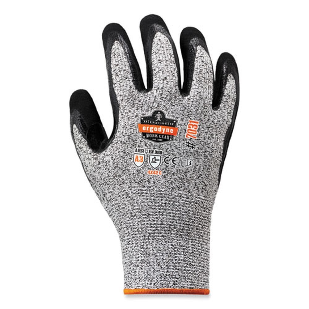 ergodyne ProFlex 7031 ANSI A3 Gray 2X Large Nitrile Coated Cut Resistant Gloves
