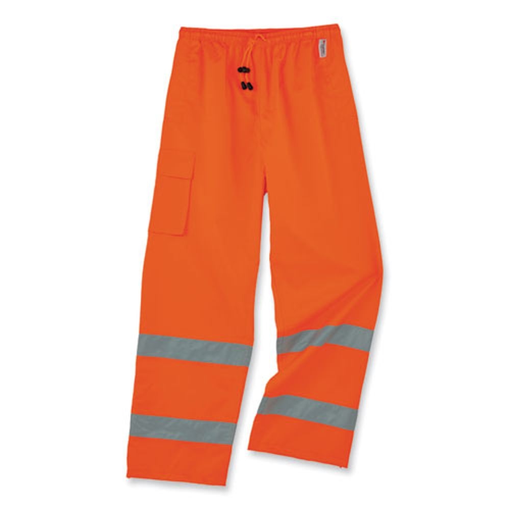 Ergodyne Glowear 8915 Small Orange Class E Hi-vis Rain Pants